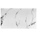 Стол обеденный HALMAR FELIX белый мрамор/черный 141-201/81